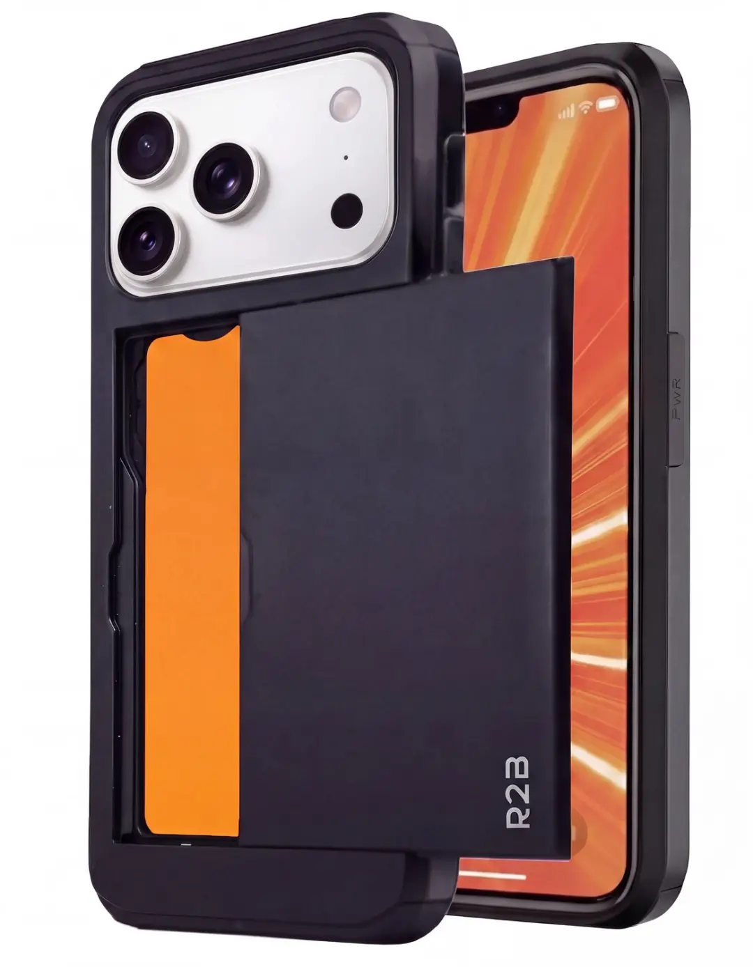 R2B Hoesje geschikt voor iPhone 18 Pro Max met Pasjeshouder