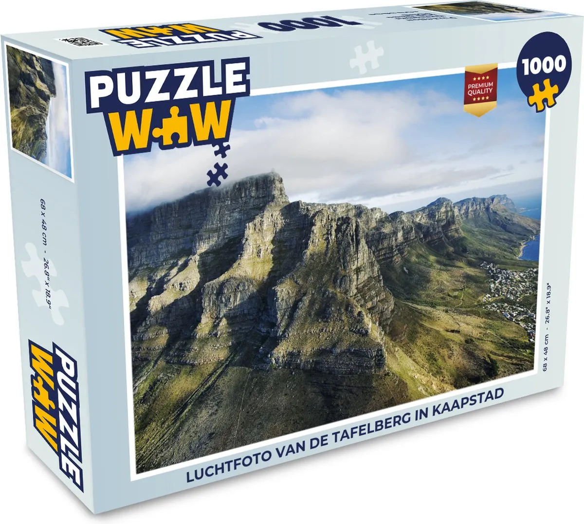 PuzzleWow Tafelberg Kaapstad Legpuzzel 1000 Stuks - Multicolor
