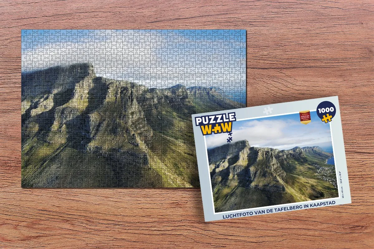 PuzzleWow Tafelberg Kaapstad Legpuzzel 1000 Stuks - Multicolor