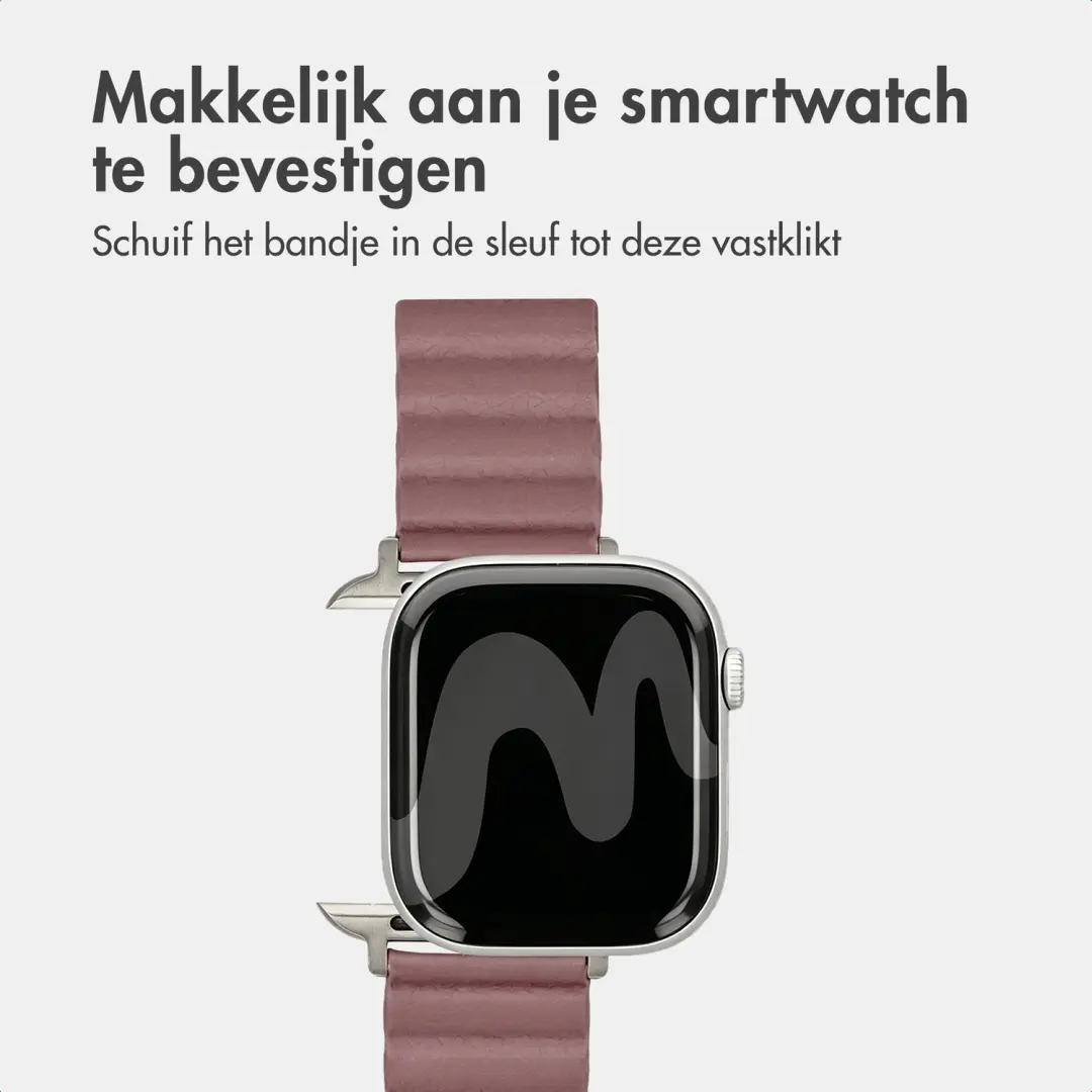 Imoshion Magnetisch Kunstleren Bandje Apple Watch - Rosé Goud - afbeelding 4 van 6
