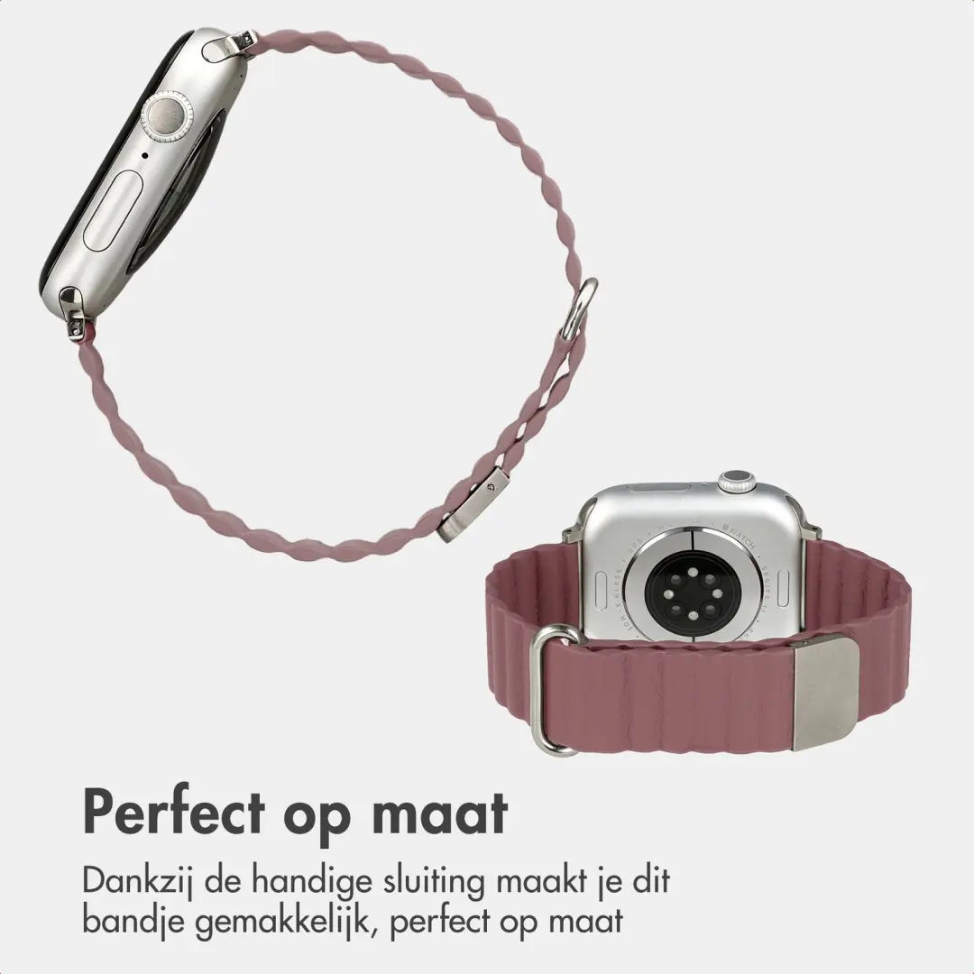 Imoshion Magnetisch Kunstleren Bandje Apple Watch - Rosé Goud - afbeelding 5 van 6