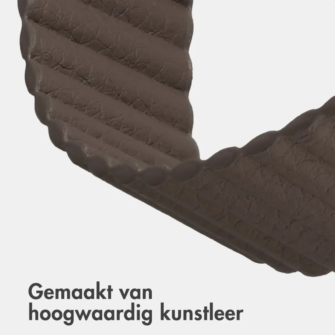 Imoshion Magnetisch Kunstleren Bandje Apple Watch 38-42mm - Donkerbruin - afbeelding 3 van 6