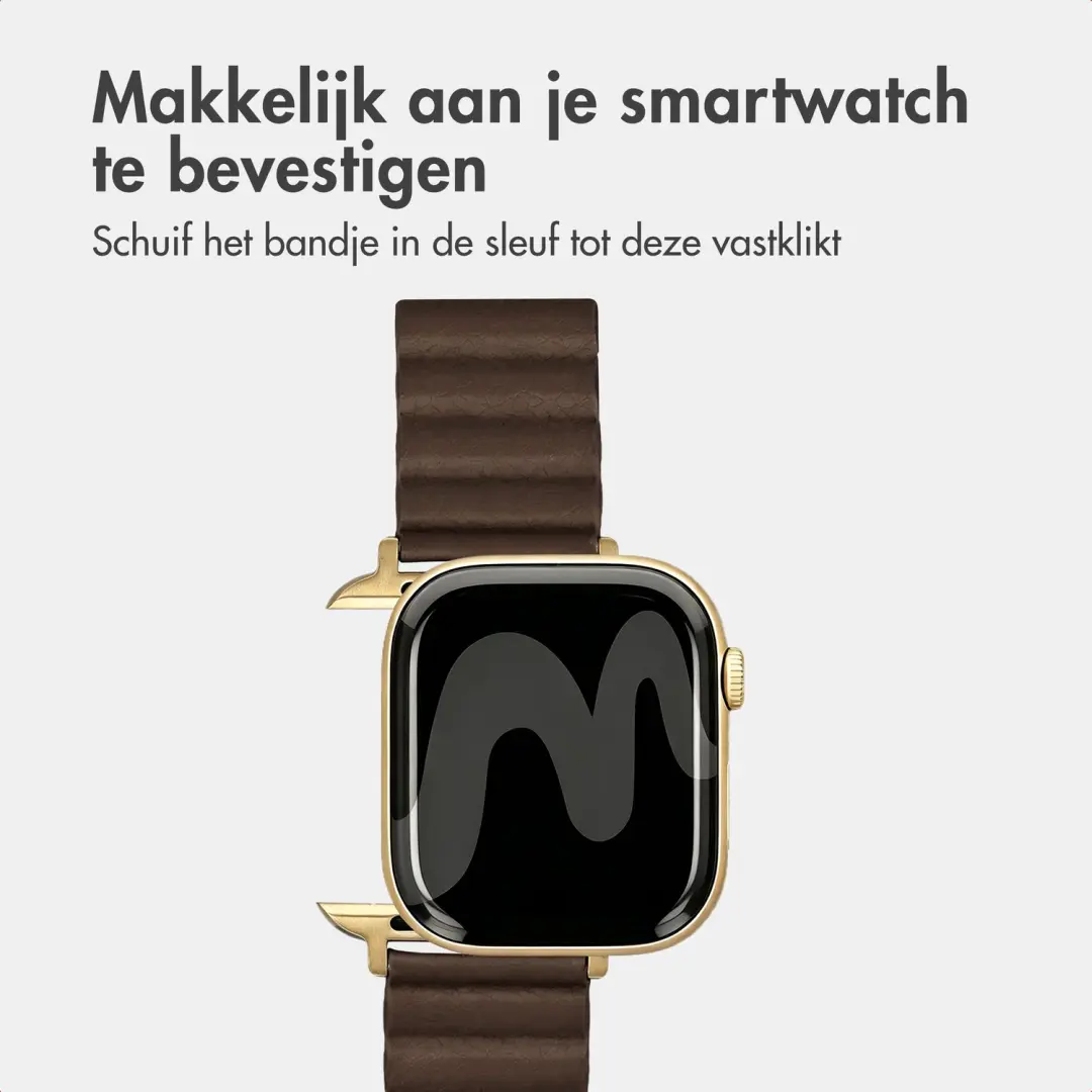 Imoshion Magnetisch Kunstleren Bandje Apple Watch - Bruin - afbeelding 5 van 6
