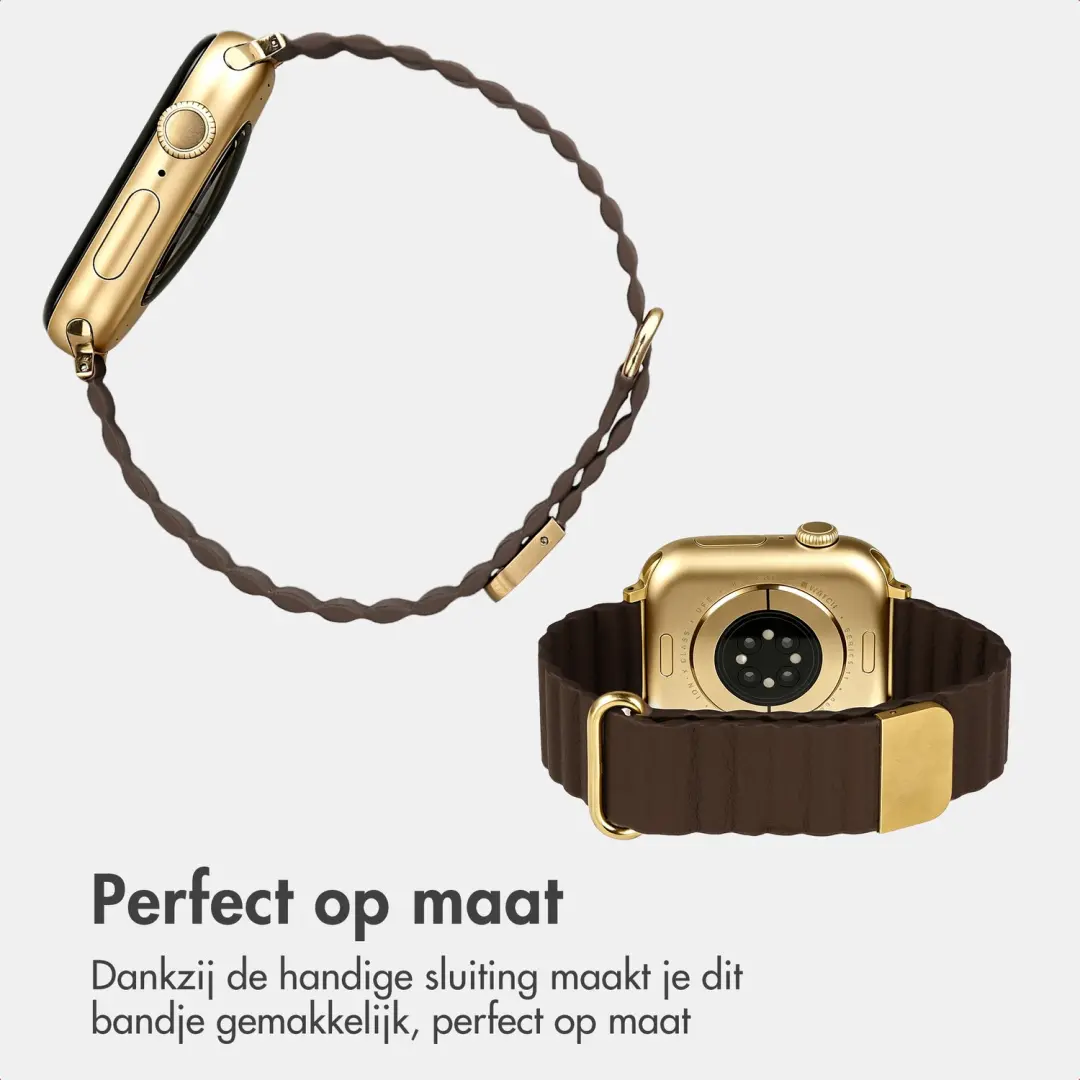 Imoshion Magnetisch Kunstleren Bandje Apple Watch - Bruin - afbeelding 4 van 6