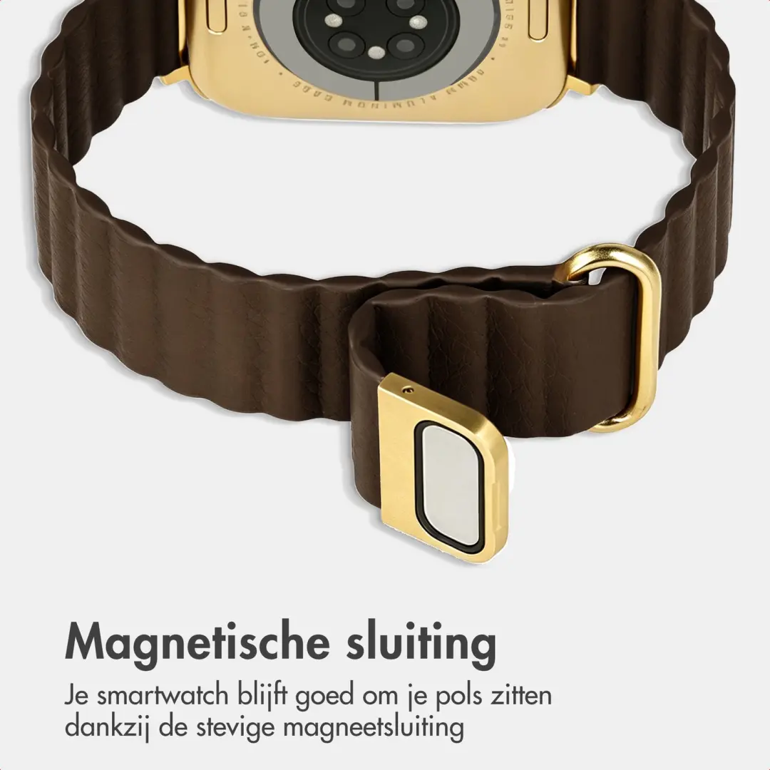 Imoshion Magnetisch Kunstleren Bandje Apple Watch - Bruin - afbeelding 2 van 6