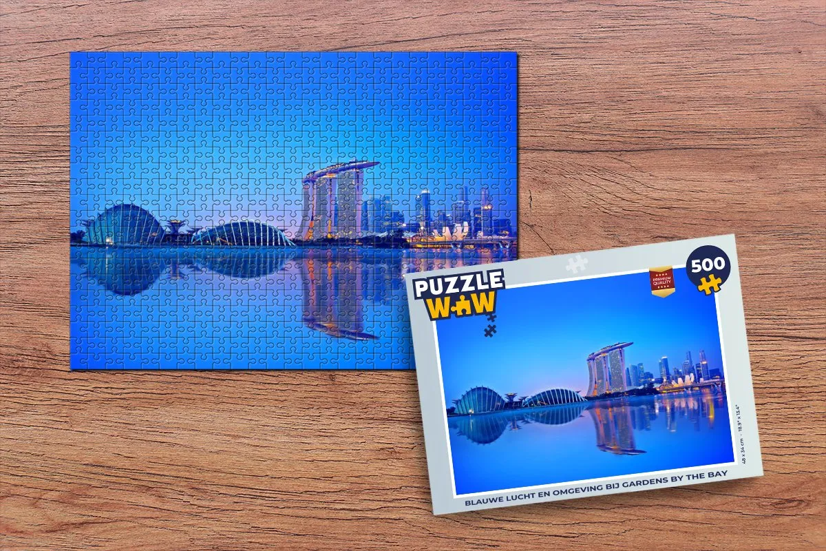 PuzzleWow Gardens by the Bay Legpuzzel 500 Stuks - Multicolor