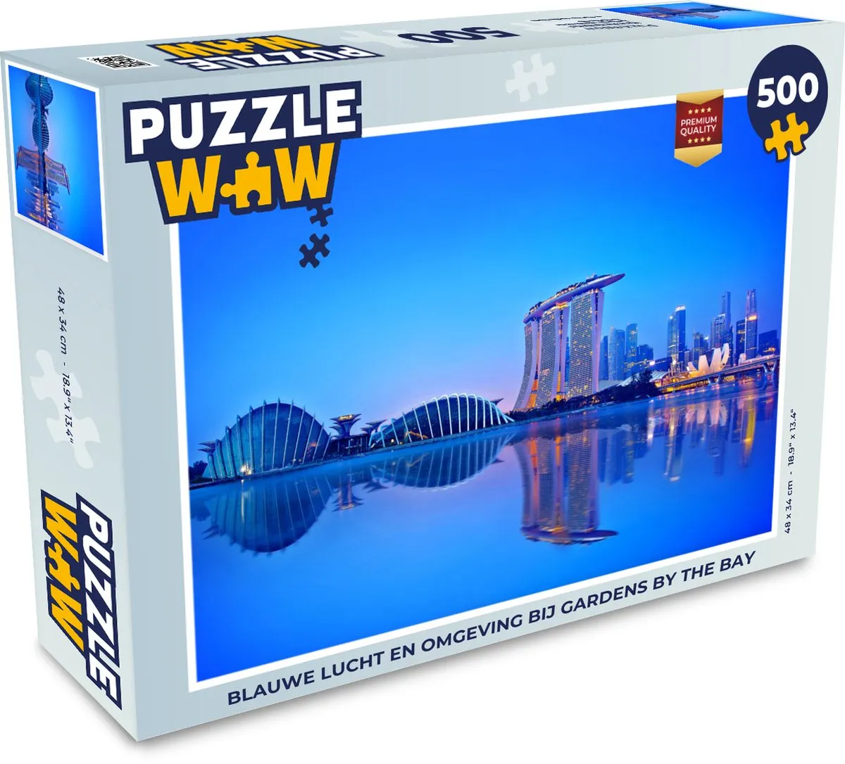 PuzzleWow Gardens by the Bay Legpuzzel 500 Stuks