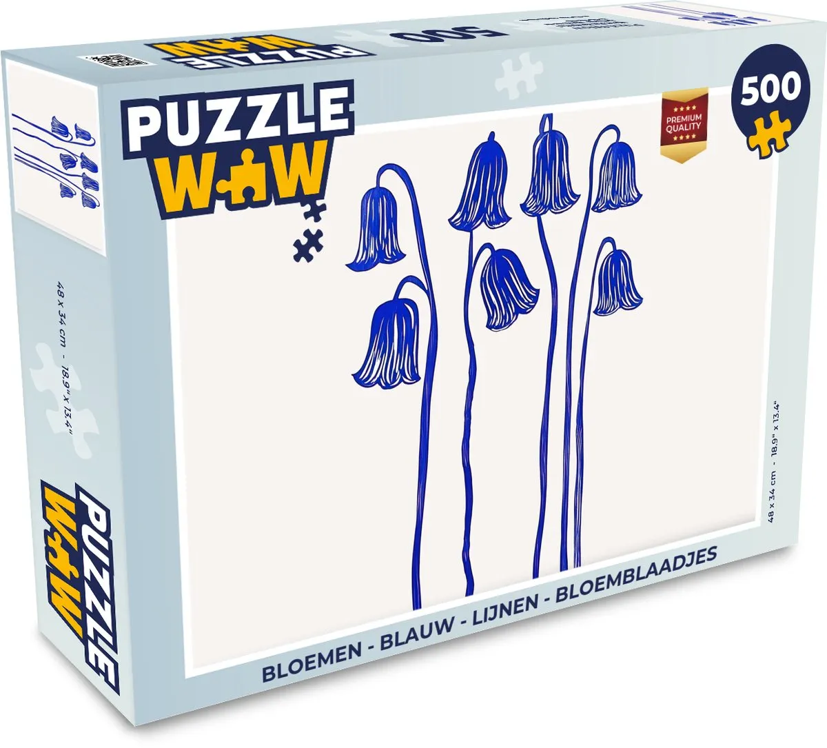 PuzzleWow Bloemen Legpuzzel 500 Stuks