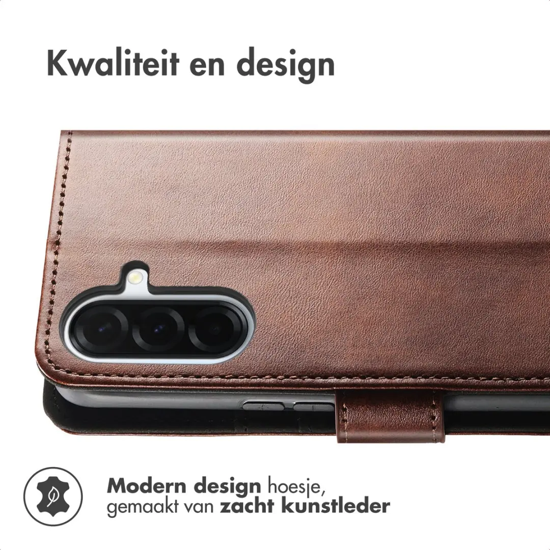 Imoshion Luxe Bookcase Hoesje Samsung Galaxy A36 - Donkerbruin - afbeelding 4 van 6