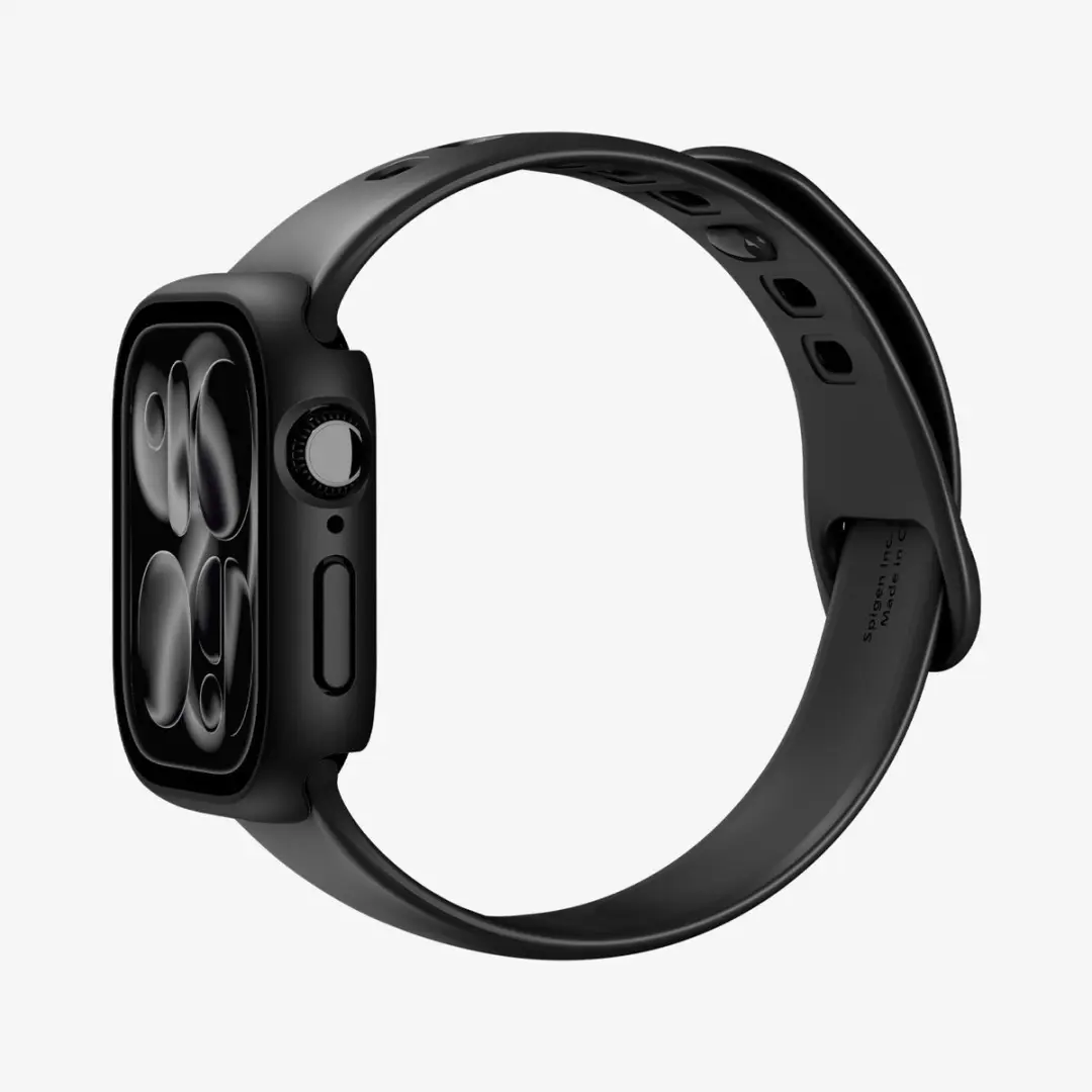 Spigen Thin Fit 360 Hoesje Apple Watch 11 46mm - Zwart - afbeelding 5 van 6