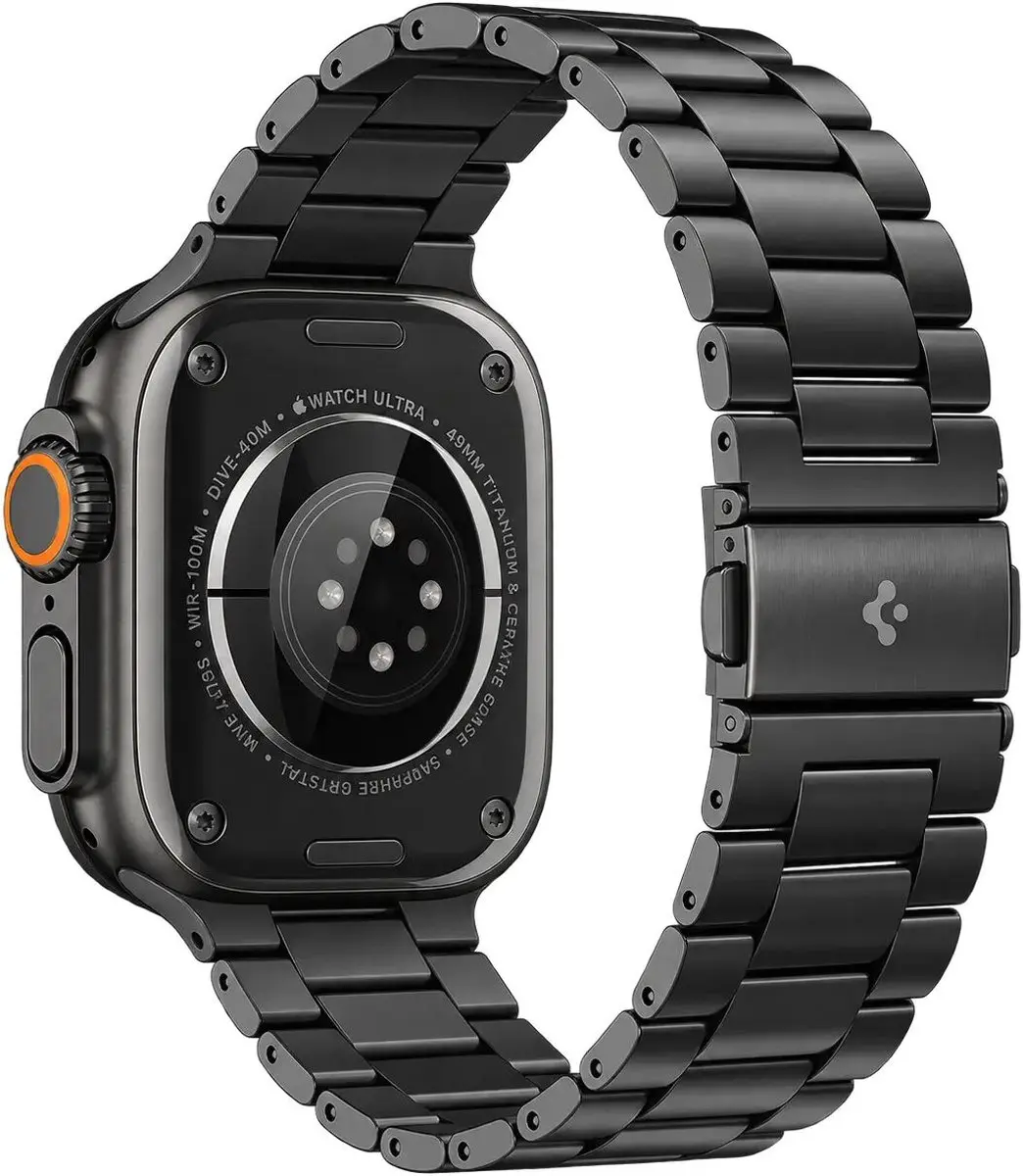 Spigen Modern Fit Apple Watch Bandje AMP11577 - Zwart - afbeelding 2 van 6