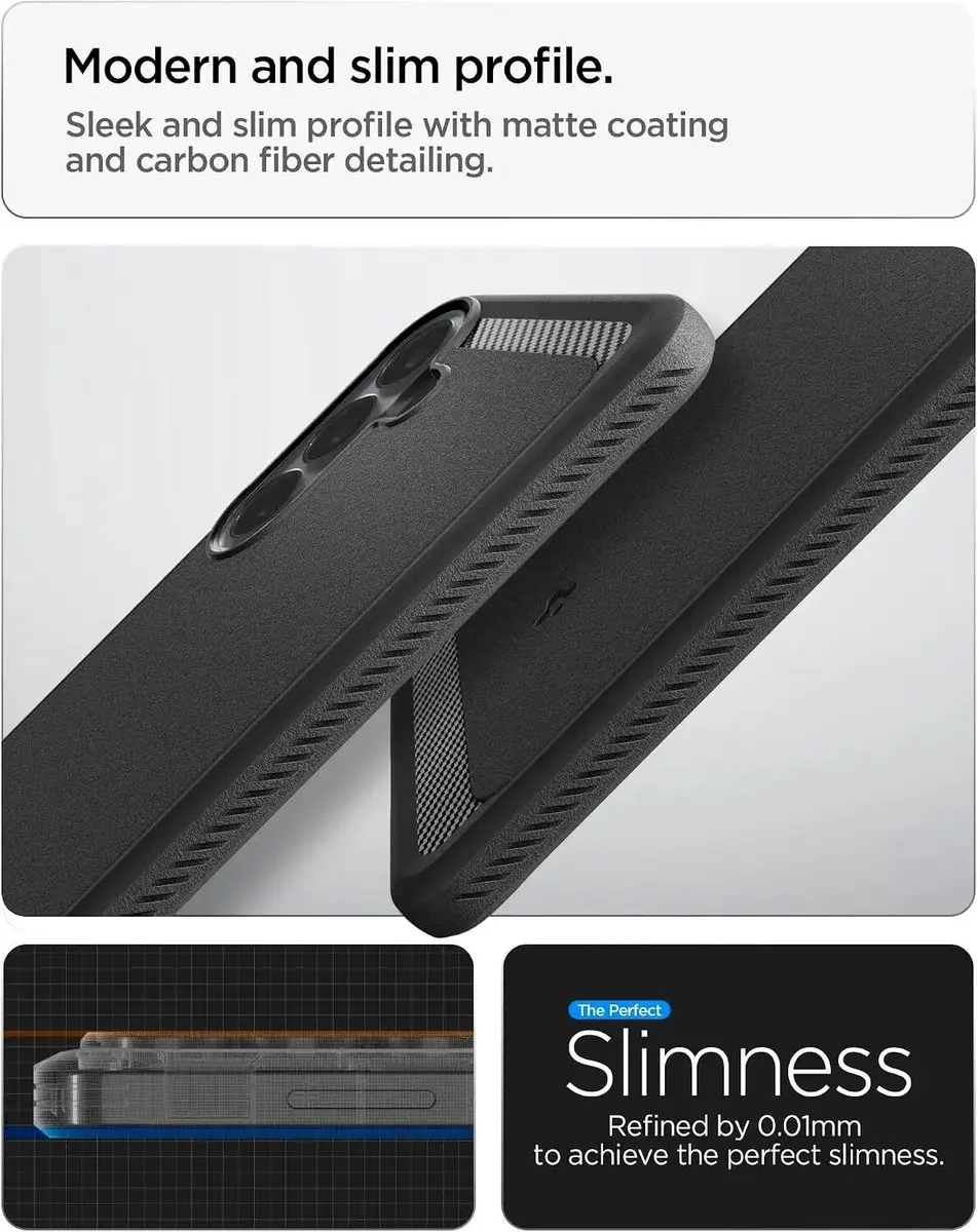 Spigen Rugged Armor Hoesje ACS11639 - Zwart - afbeelding 2 van 6