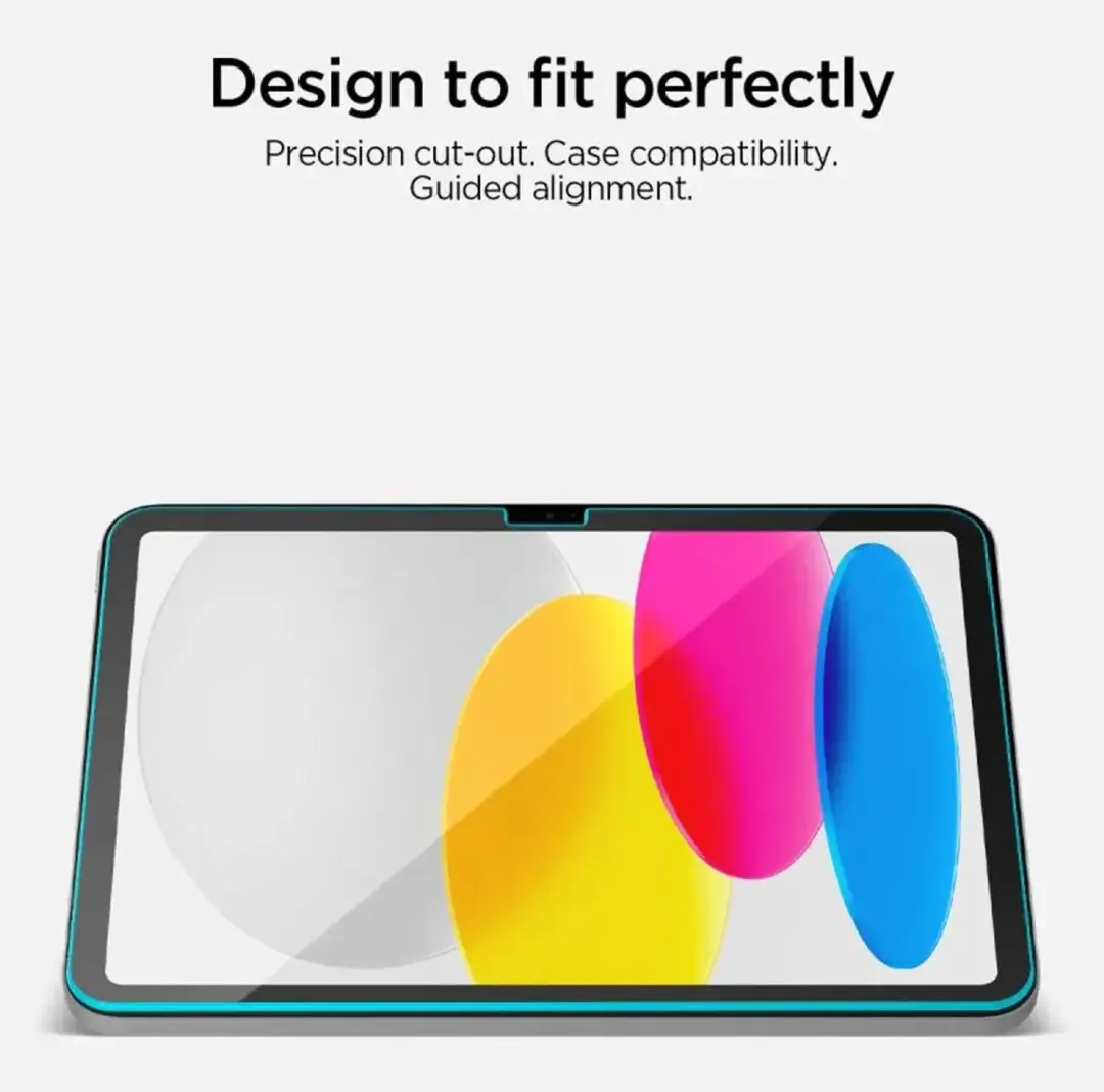 Spigen EZ Fit GLAS.tR iPad 10.9" 2022/2025 Schermbeschermer - 1 Stuk - afbeelding 2 van 6