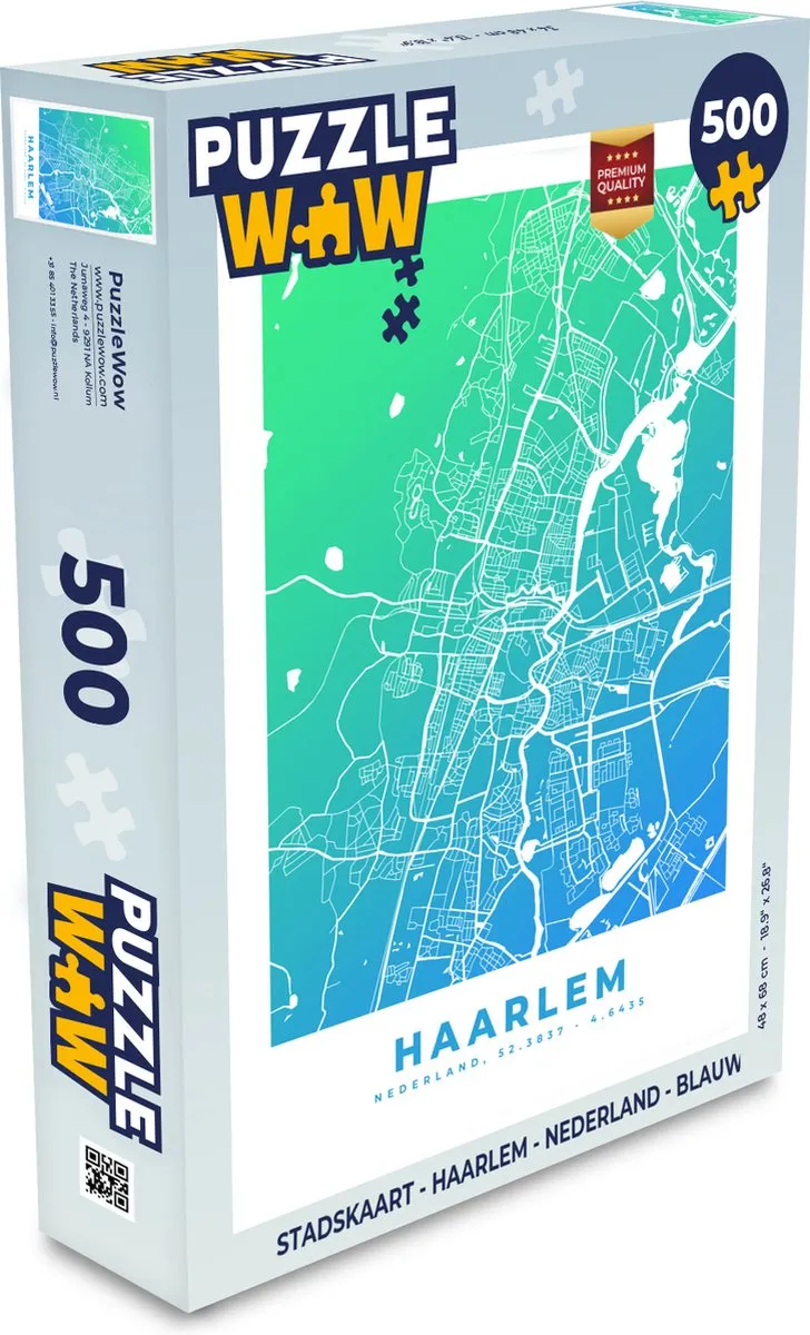 PuzzleWow Haarlem Legpuzzel 500 Stuks