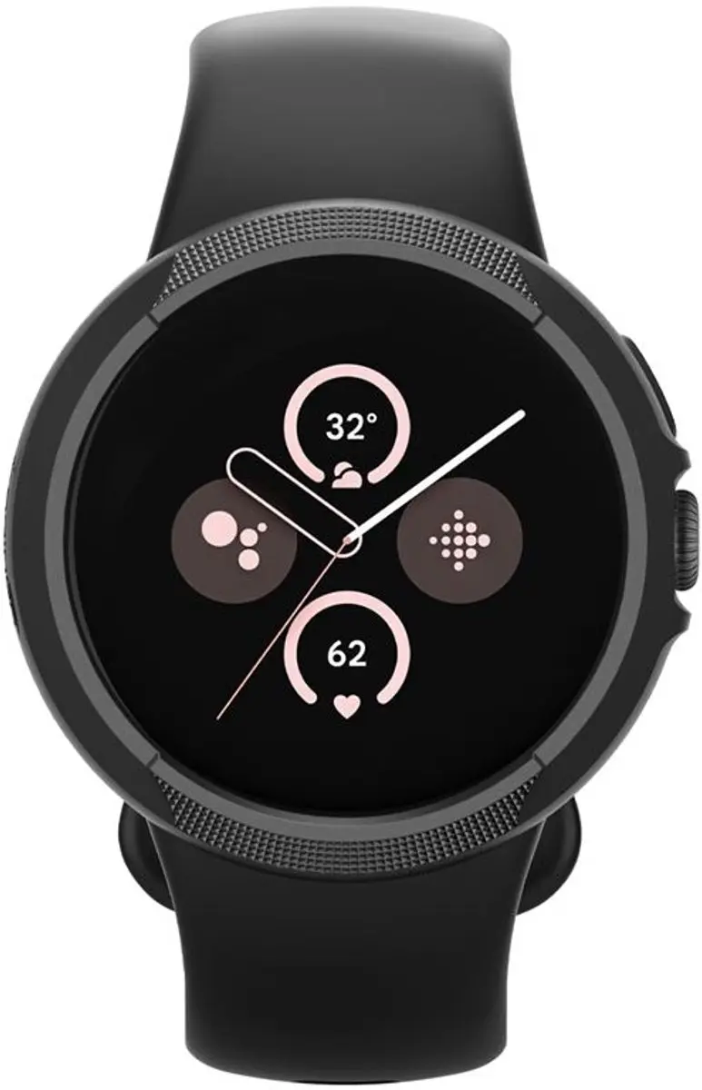 Spigen Liquid Air Hoesje Pixel Watch 3 45mm - Matzwart - afbeelding 3 van 6