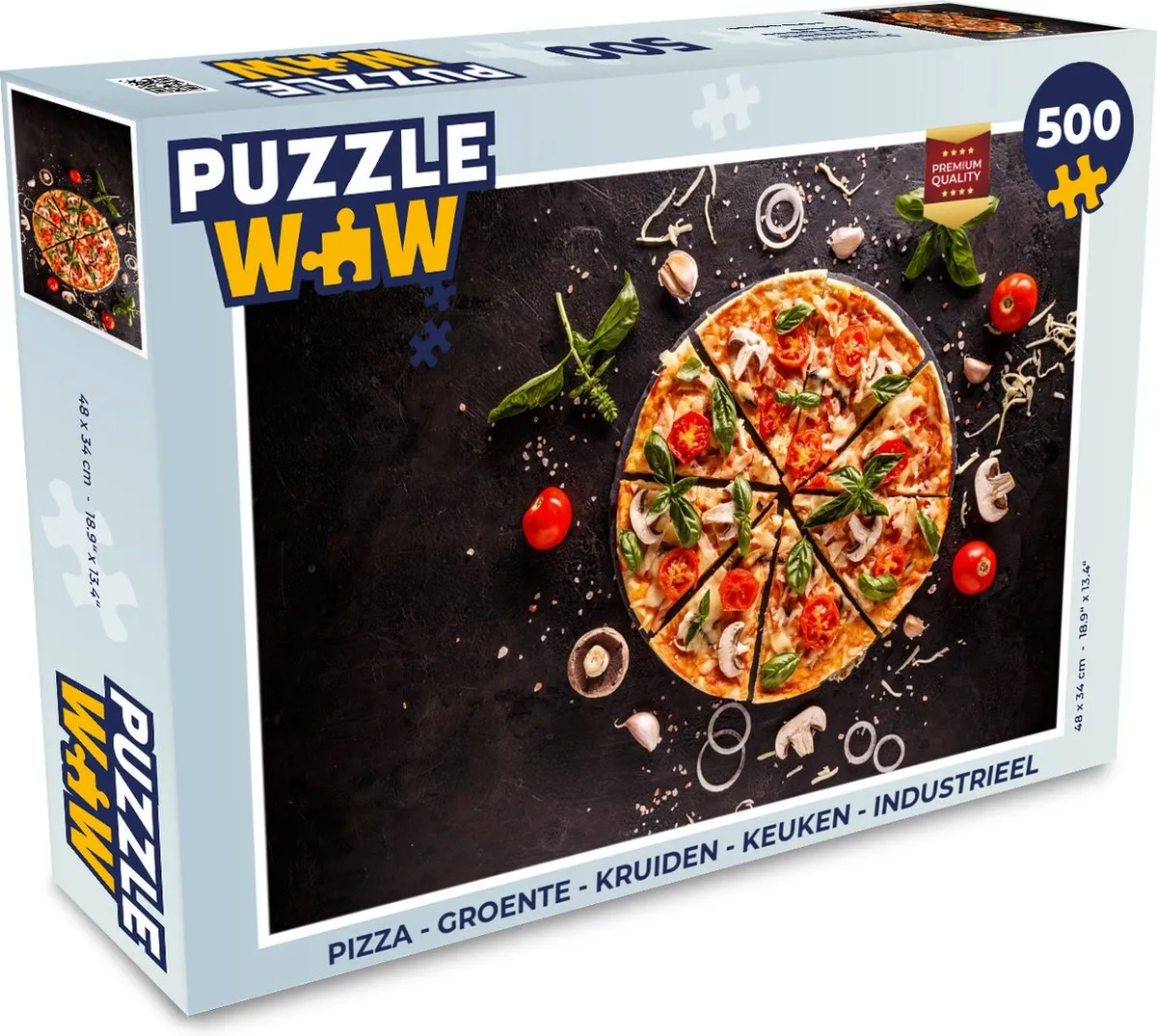 PuzzleWow Puzzel Pizza 500 Stuks