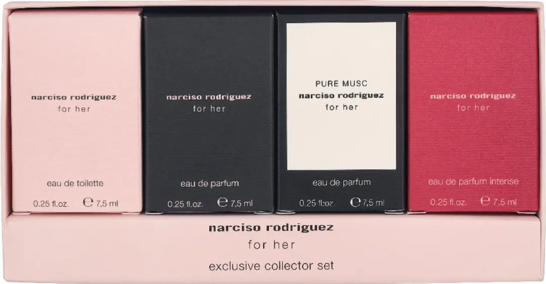 Narciso Rodriguez For Her Miniatuurset 4x7.5ml - afbeelding 2 van 2
