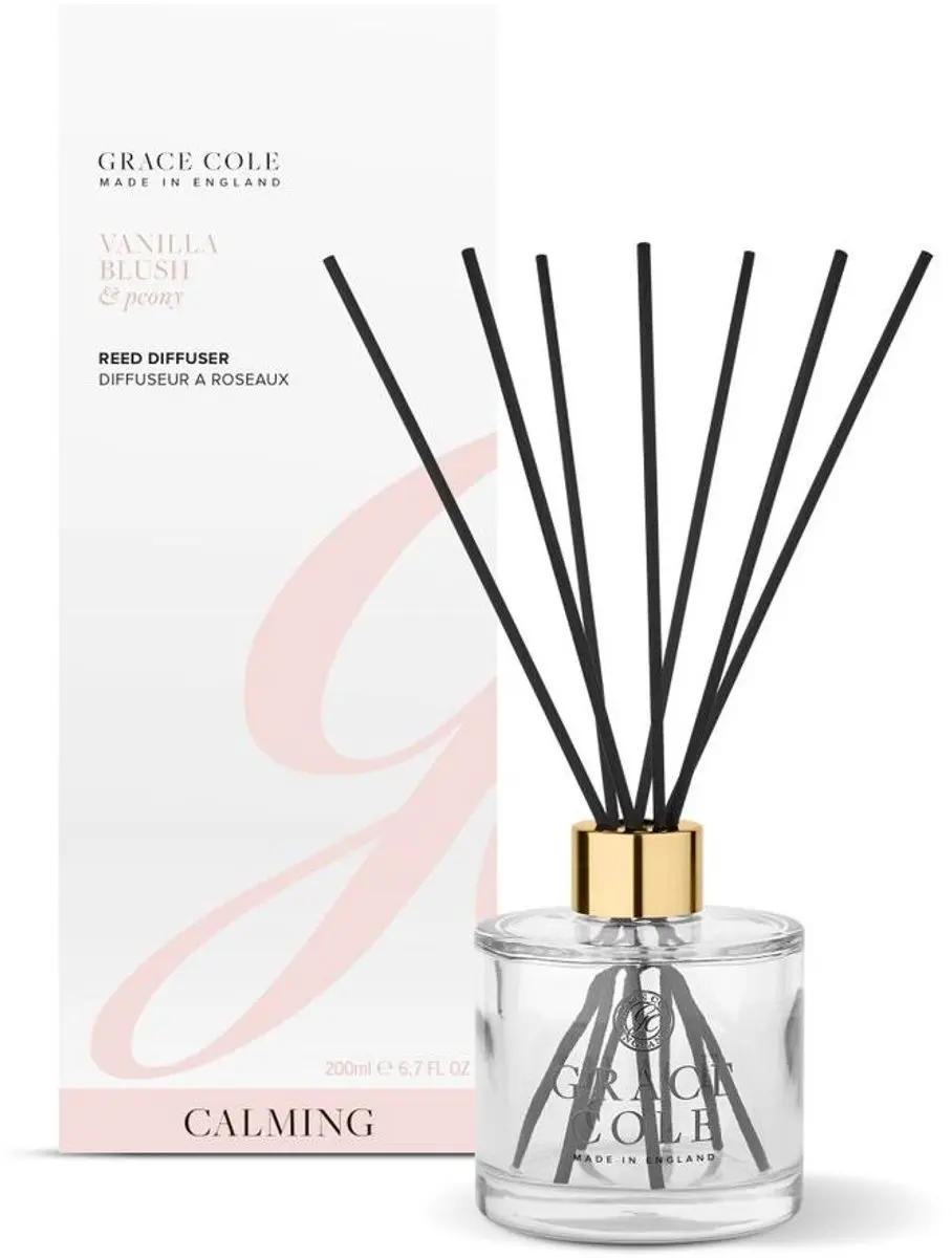 Grace Cole Vanilla Blush & Peony Diffuser 200ml - afbeelding 2 van 3
