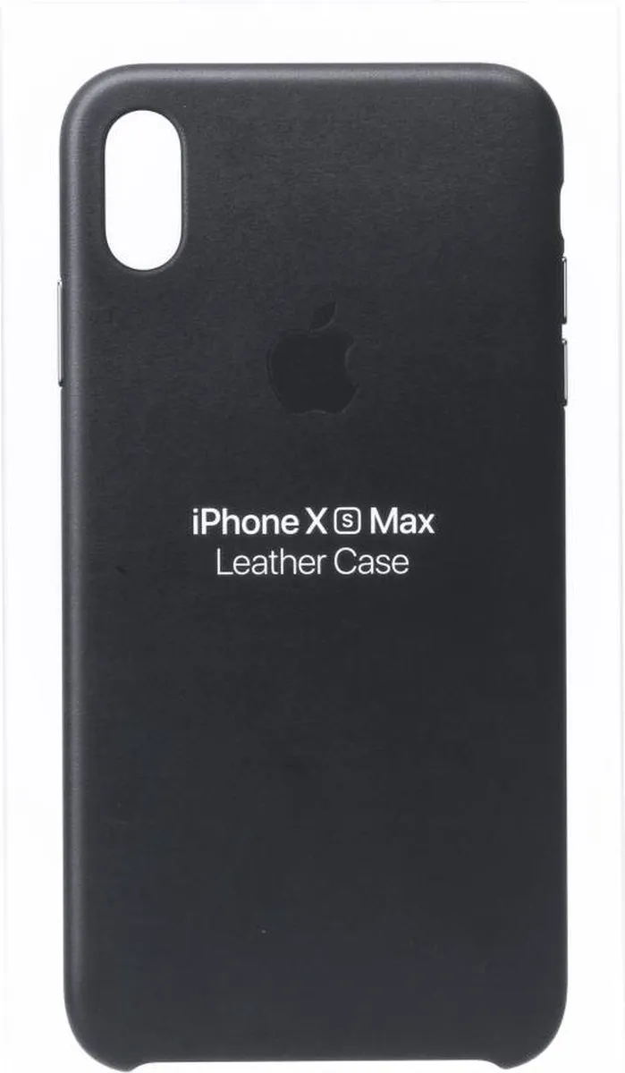 Apple Leren Hoesje iPhone Xs Max - Zwart