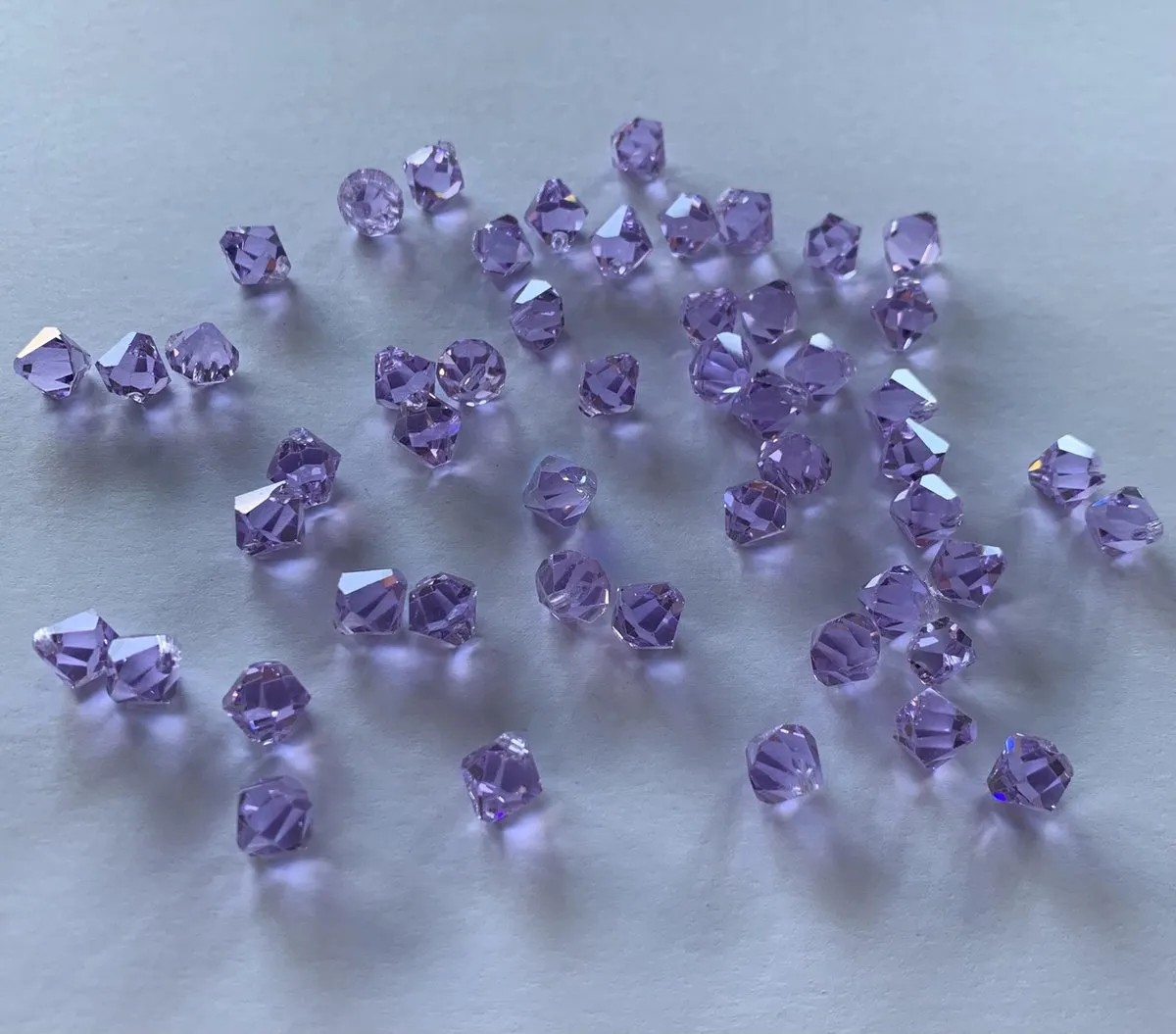 Swarovski Tanzanite Bicone Kralen 8mm - 10 Stuks