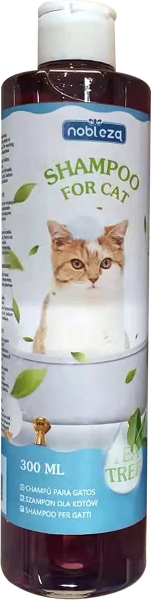 Nobleza Kattenshampoo Tea Tree 300ml - afbeelding 3 van 4