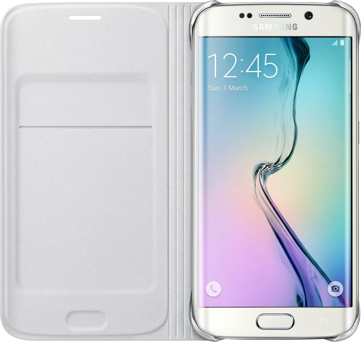 Samsung S6 Edge Flip Wallet EF-WG925PWEGWW - Wit