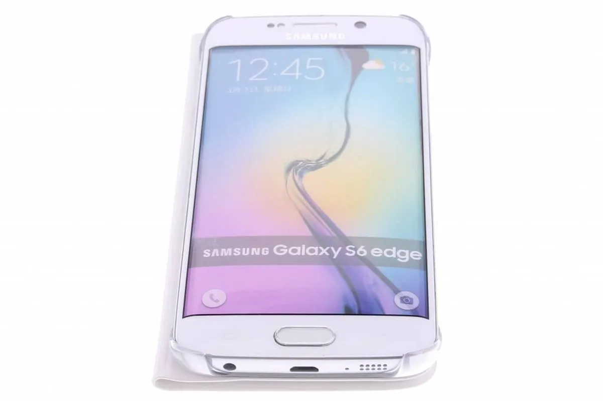 Samsung S6 Edge Flip Wallet EF-WG925PWEGWW - Wit - afbeelding 6 van 6