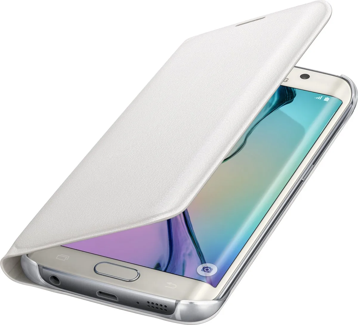 Samsung S6 Edge Flip Wallet EF-WG925PWEGWW - Wit