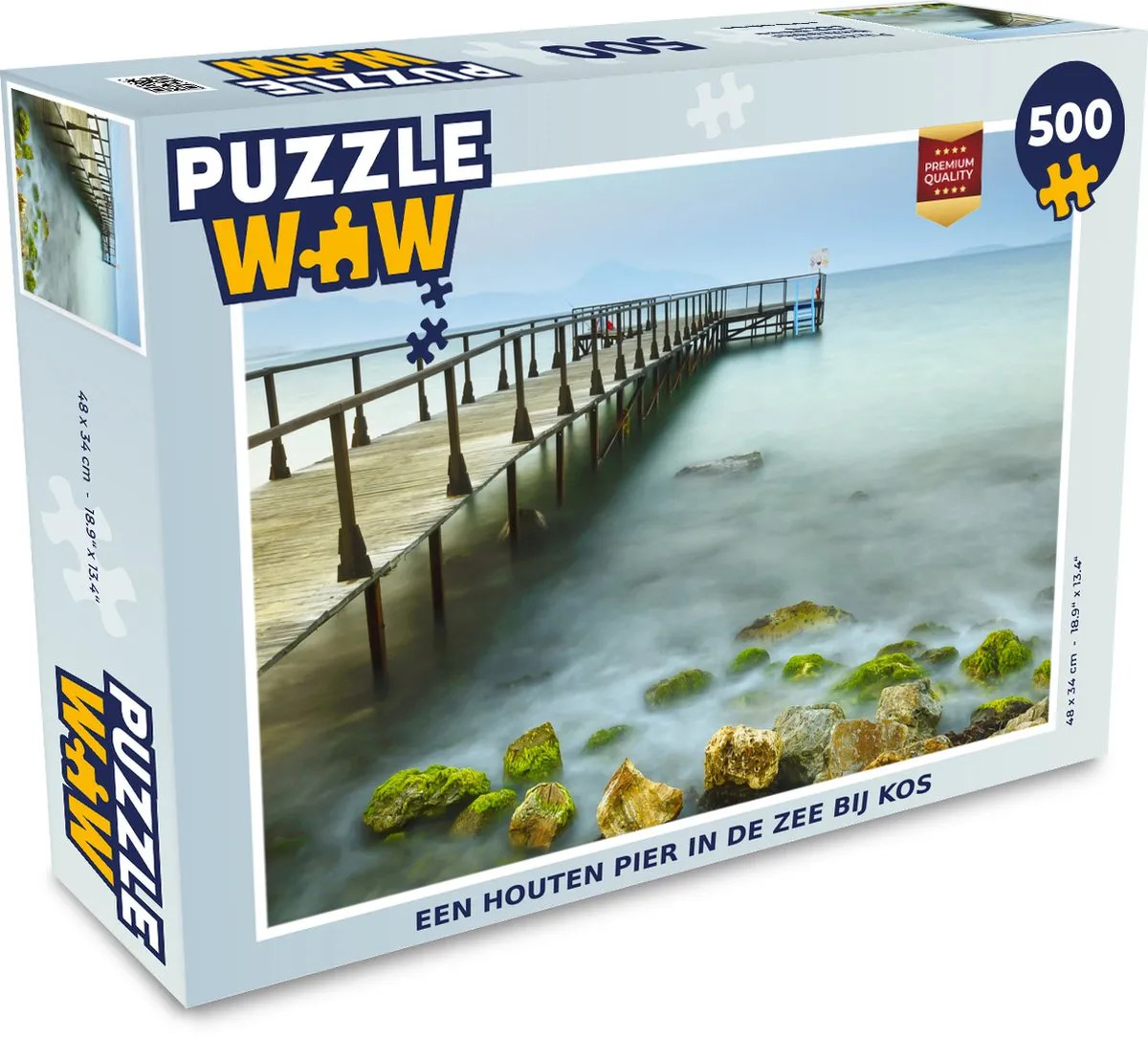 PuzzleWow Legpuzzel Kos Pier 500 Stuks - Multicolor