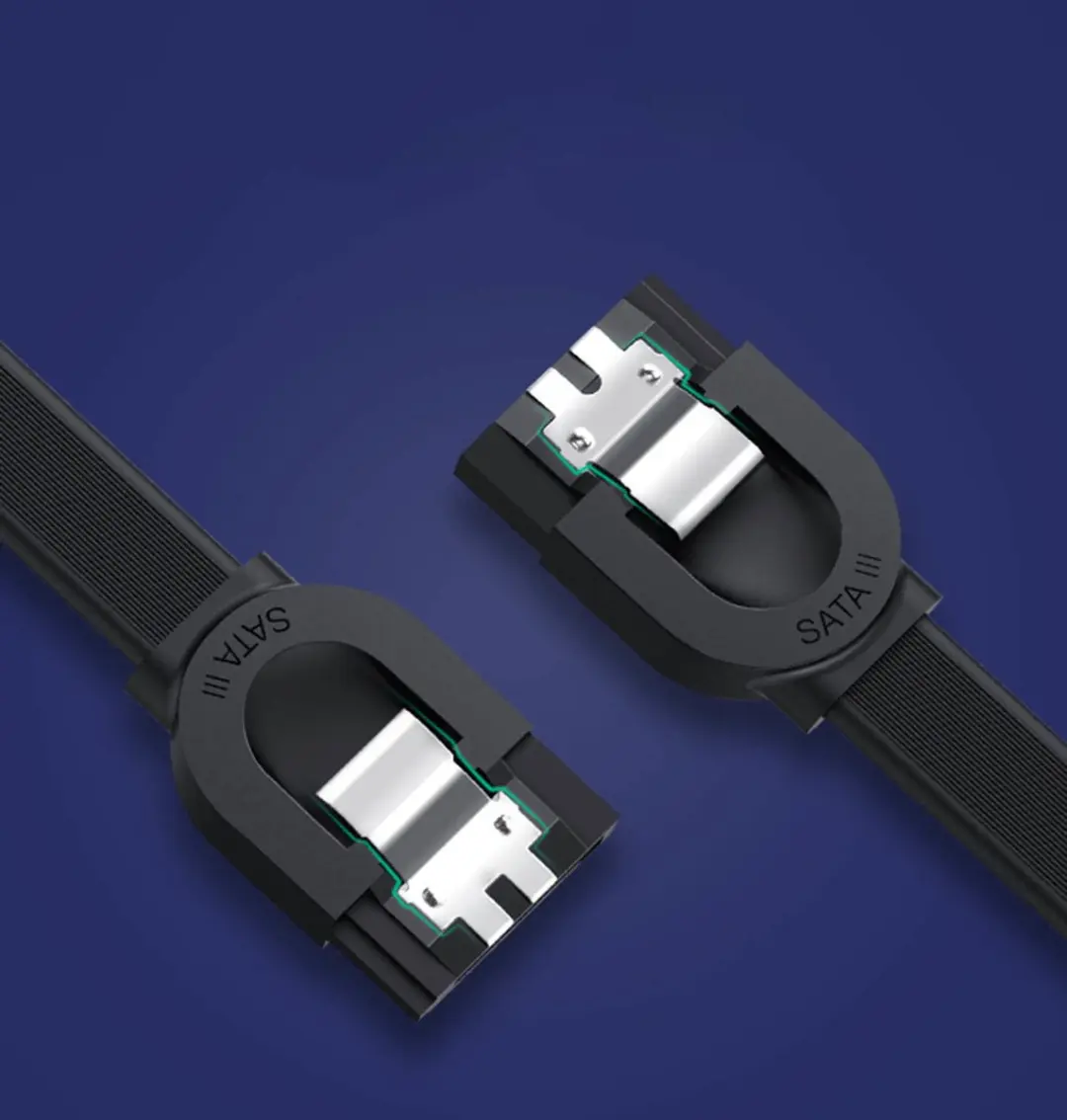 Ugreen US217 SATA Kabel 5Gb/s 0.5m - Zwart - afbeelding 2 van 6