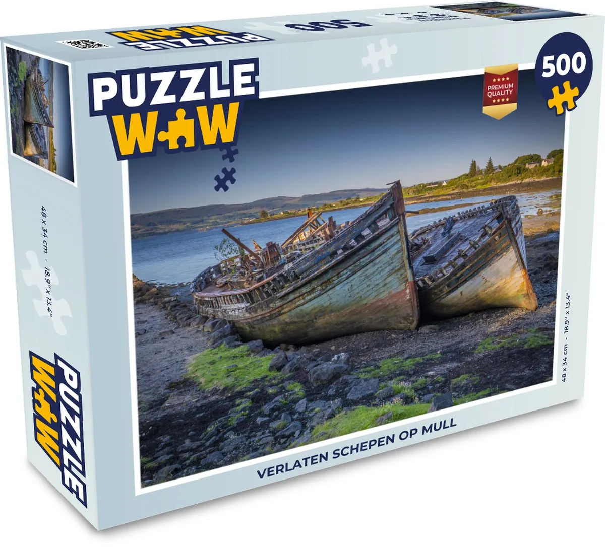 PuzzleWow Verlaten Schepen op Mull Legpuzzel 500 Stuks