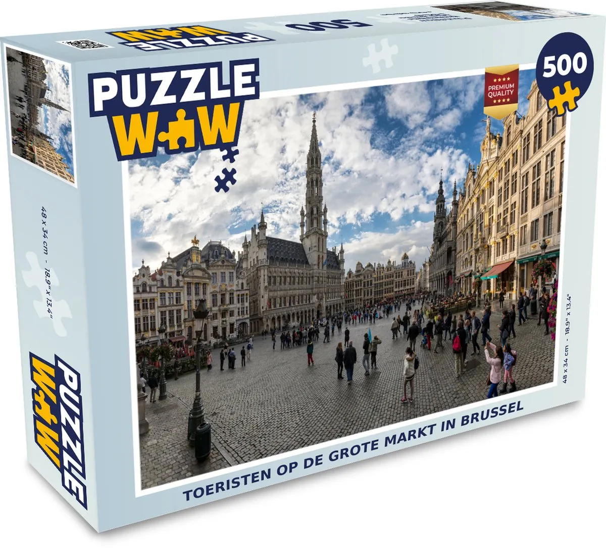 PuzzleWow Legpuzzel Grote Markt Brussel 500 Stuks