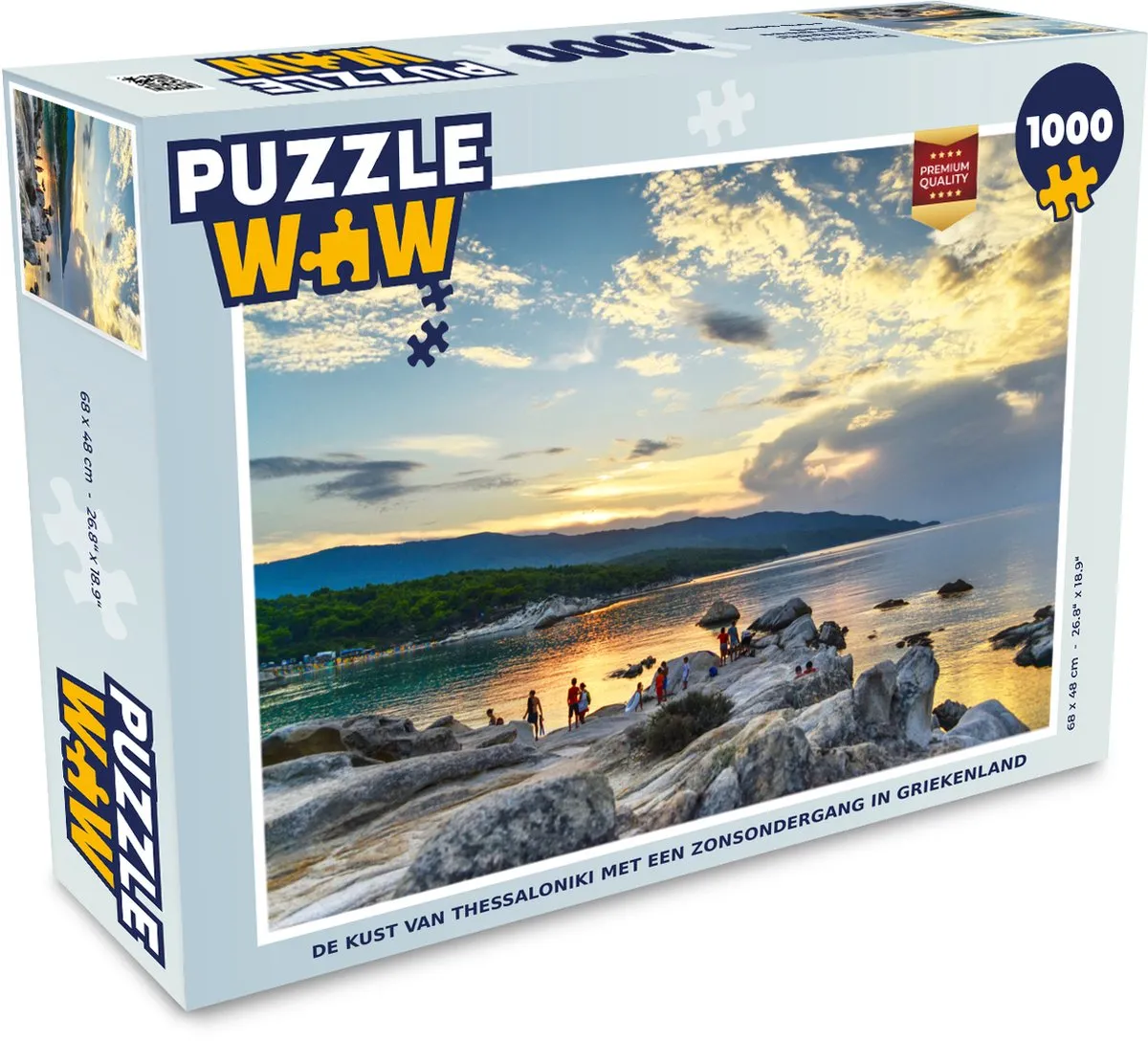 PuzzleWow Legpuzzel De kust van Thessaloniki 1000 Stuks
