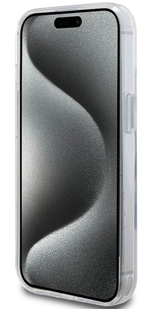 Karl Lagerfeld iPhone 15 Etui Ringstand MagSafe Choupette Hoofd - Wit - afbeelding 4 van 6