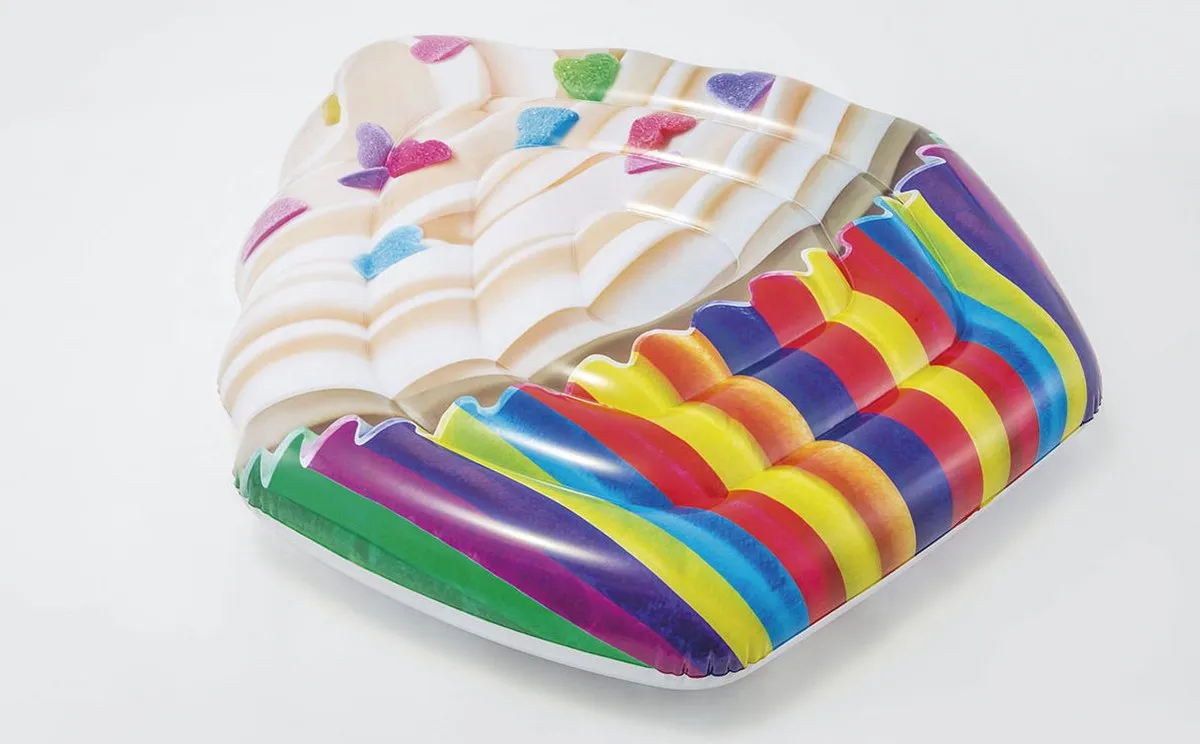 Intex Luchtbed Cupcake 142x135cm - Multicolor - afbeelding 6 van 6