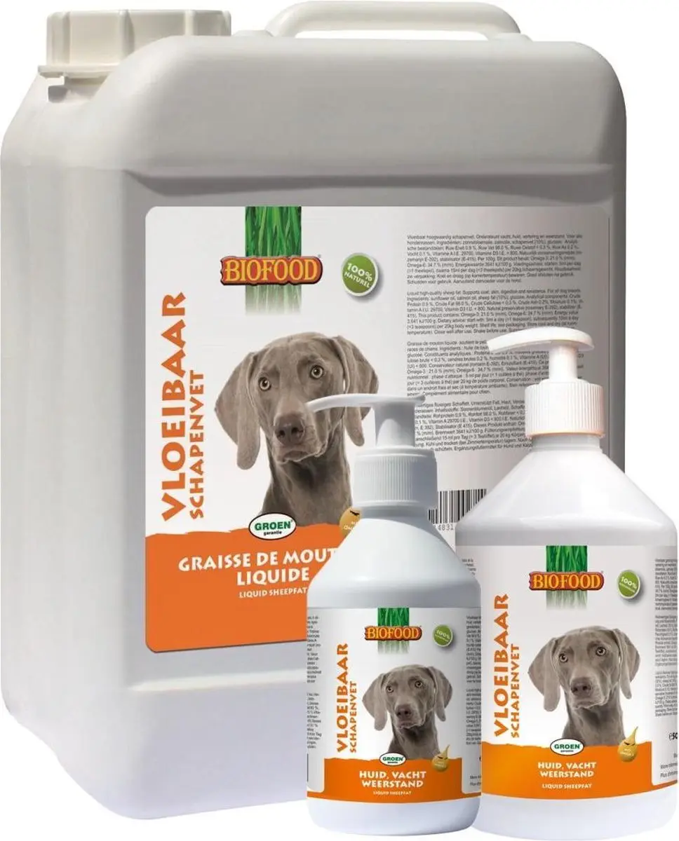 BF Petfood Omega+ Schapenvet 5 Liter - afbeelding 2 van 4