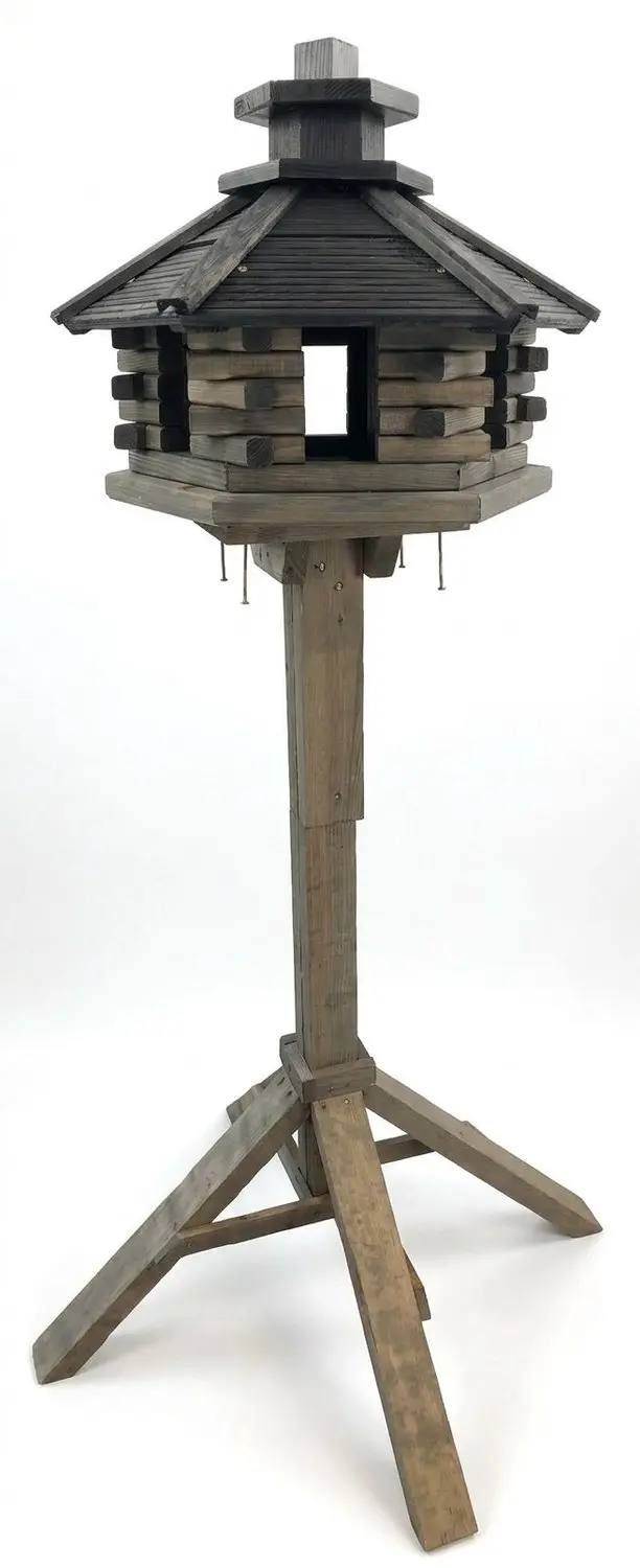 GARDEN SPIRIT Vogelvoederhuis met Voedersilo op Standaard