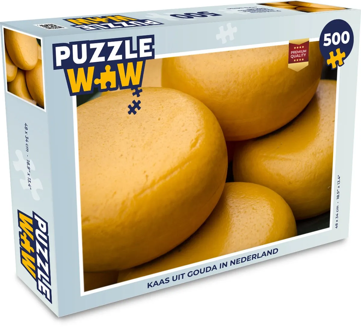 PuzzleWow Gouda Legpuzzel 500 Stuks - Multicolor