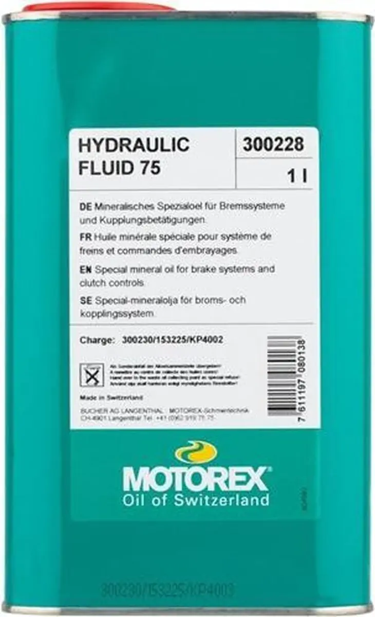 Motorex Hydraulic Fluid 75 Remvloeistof 1L - afbeelding 5 van 6