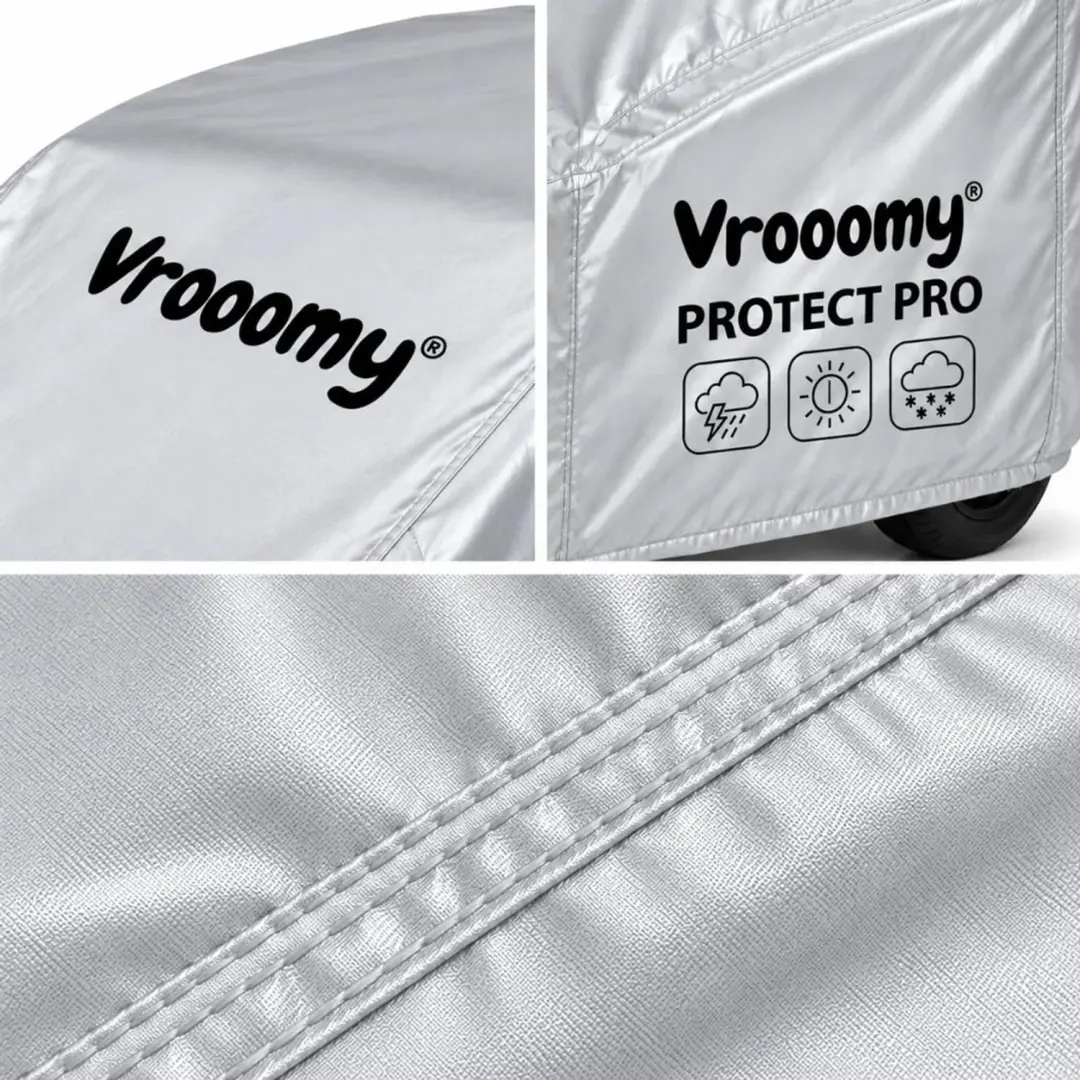 Vrooomy Protect Pro L Beschermhoes - 160x95x85cm Grijs - afbeelding 5 van 5
