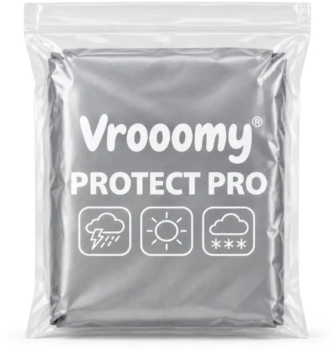 Vrooomy Protect Pro L Beschermhoes - 160x95x85cm Grijs - afbeelding 4 van 5