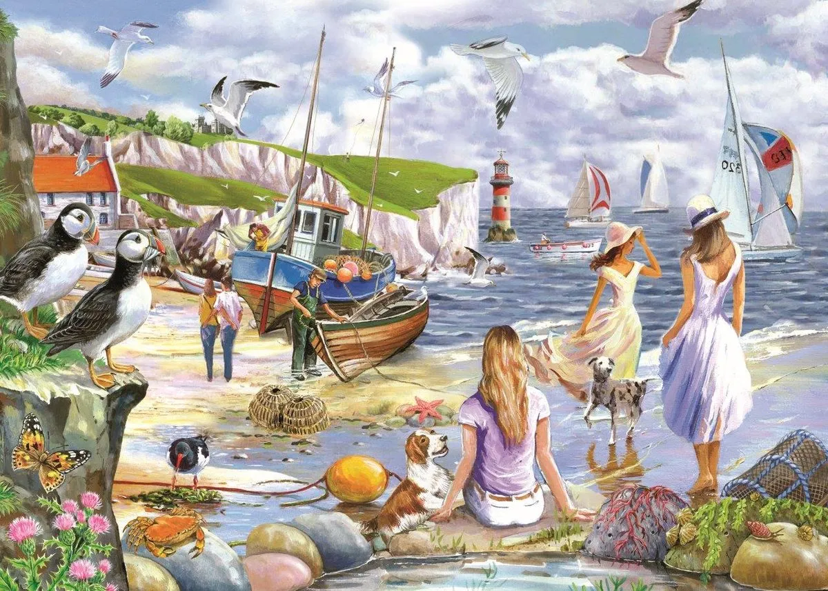 House Of Puzzles XL Legpuzzel Sea Shore Breezes 500 Stuks - Multicolor