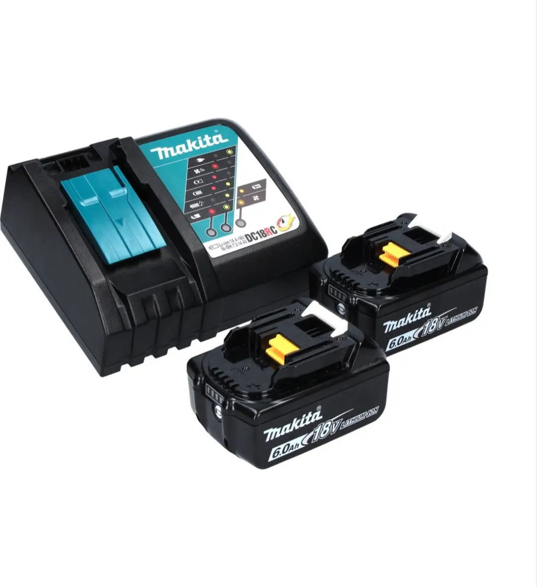 Makita DCL 182 RG Accu Stofzuiger - 18V - 2x 6,0Ah + Oplader - Groen - afbeelding 2 van 5