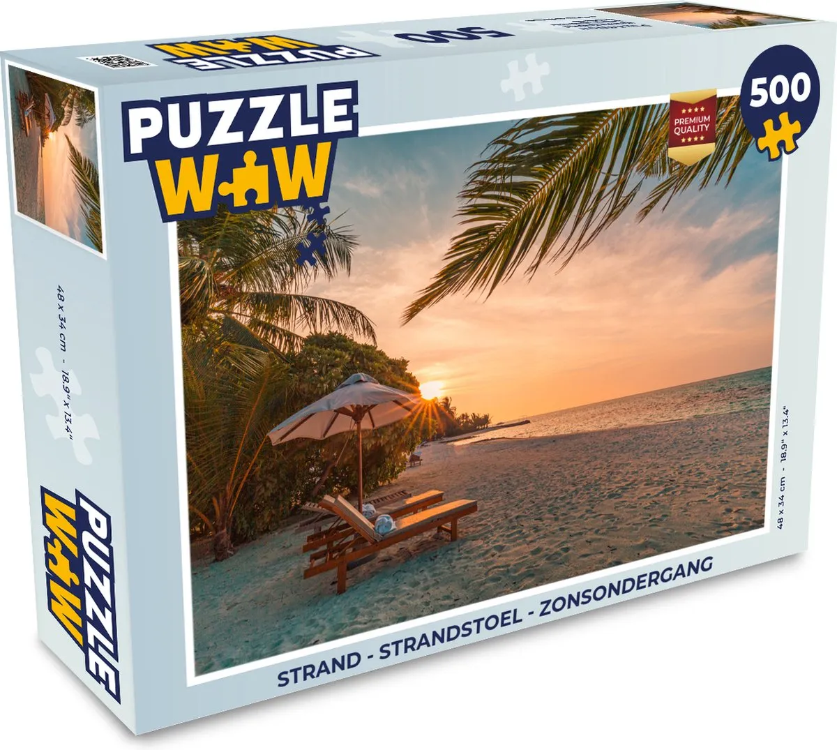 PuzzleWow Strand Legpuzzel 500 Stuks