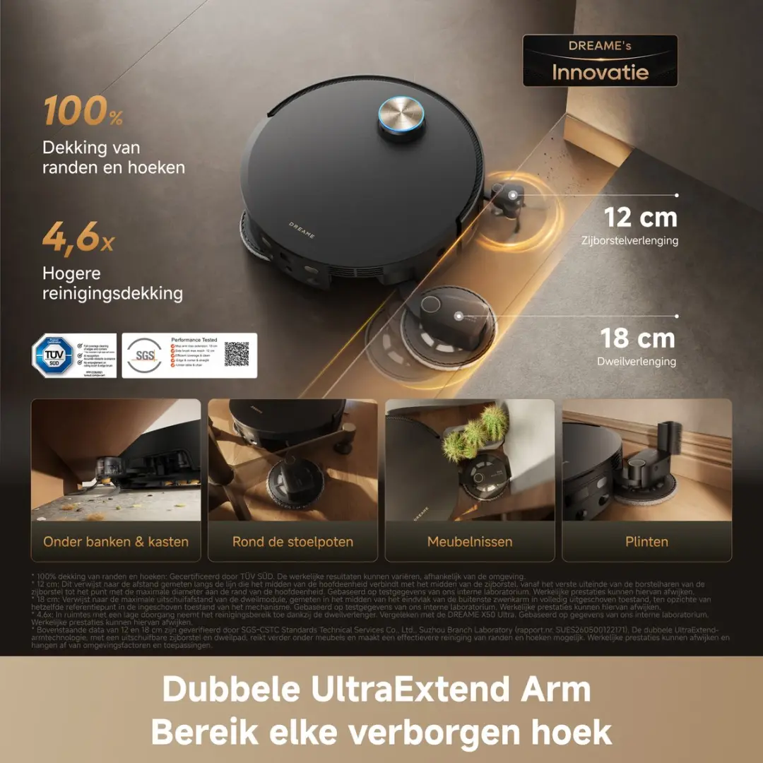 Dreame X60 Pro Master Robotstofzuiger - Zwart - afbeelding 6 van 6
