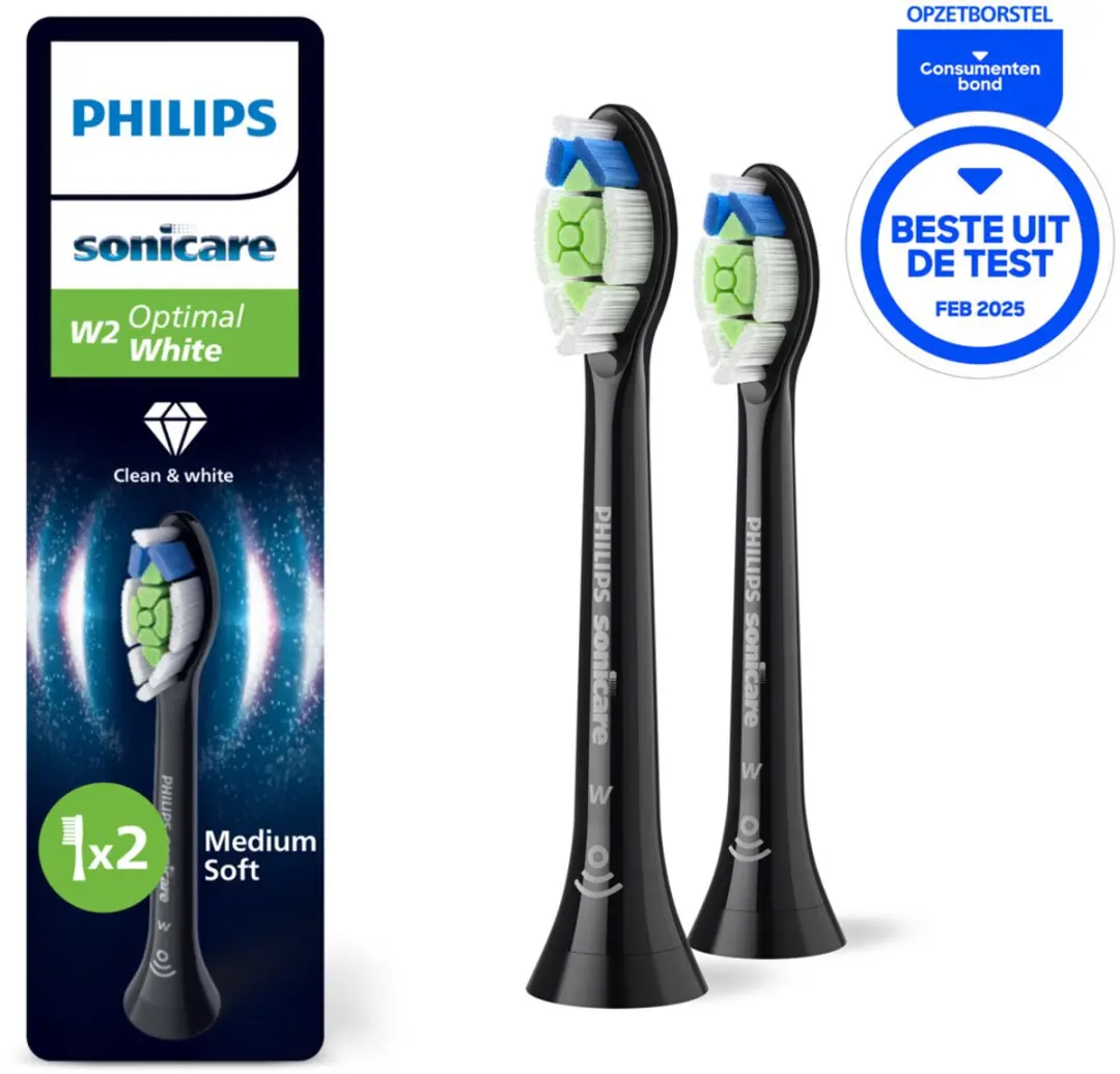 Philips Sonicare W2 Optimal White HX6062/88 Opzetborstels