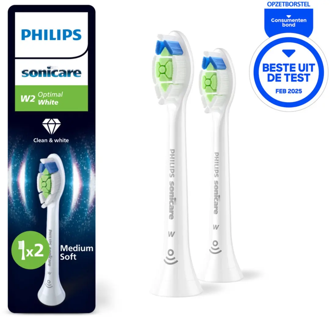 Philips Sonicare W2 Optimal White HX6062/87 Opzetborstels