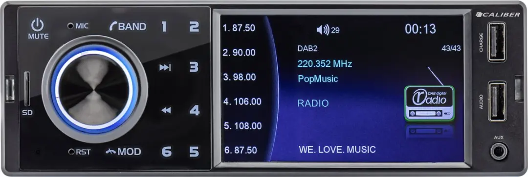 Caliber Autoradio met Bluetooth
