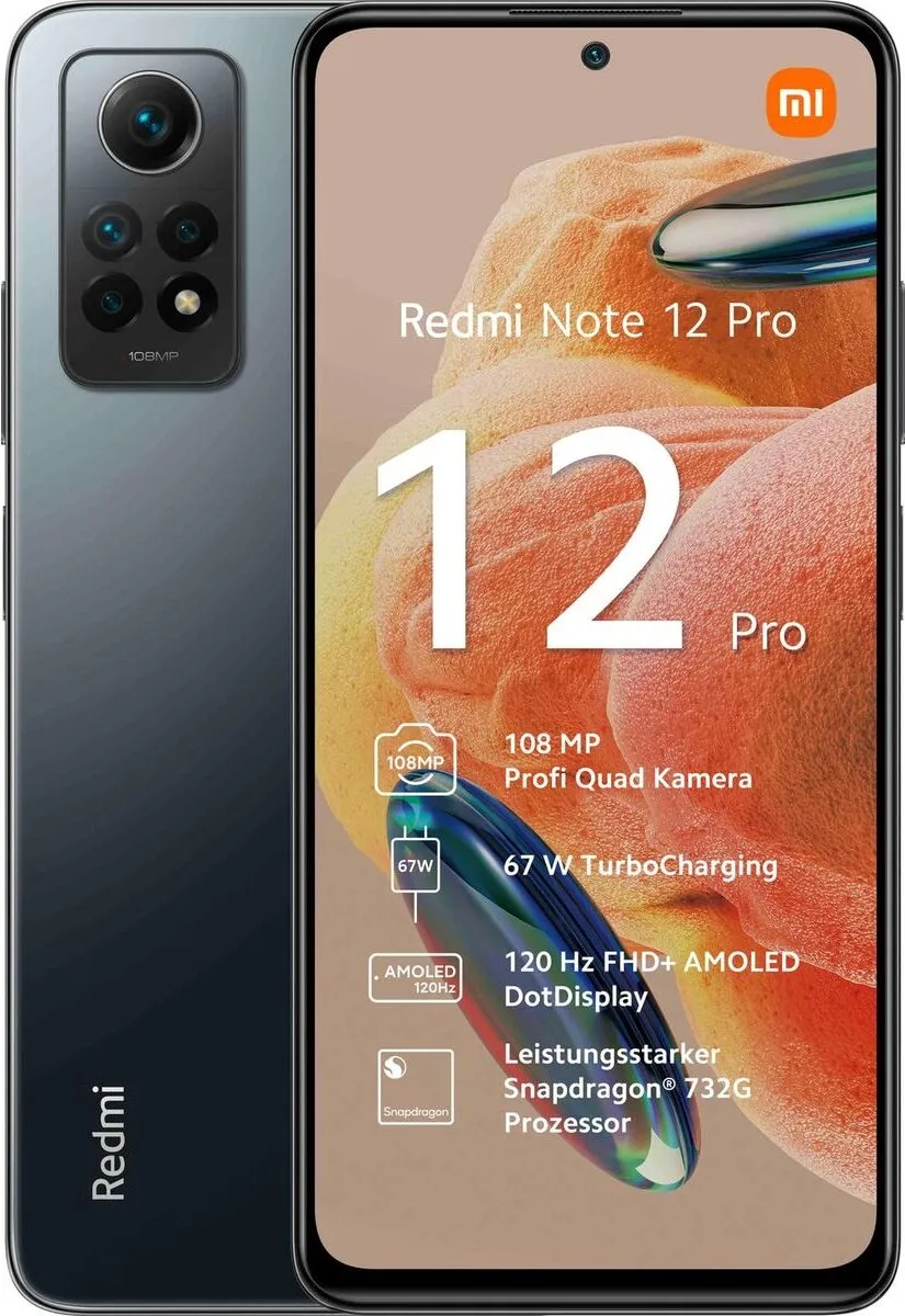 Xiaomi Redmi Note 12 Pro MZB0DEIEU - 8GB/256GB Grijs - afbeelding 6 van 6