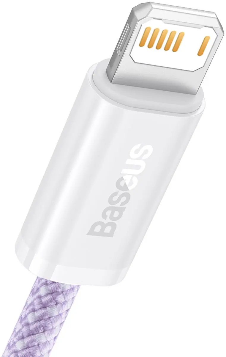 Baseus Dynamic USB-Lightningkabel 2,4A 2m - Paars - afbeelding 2 van 6